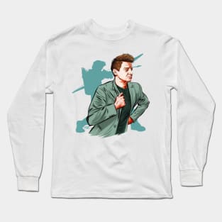 Jeremy Renner - An illustration by Paul Cemmick Long Sleeve T-Shirt